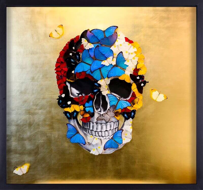 Sn Golden Skull Eden Fine Art Gallery