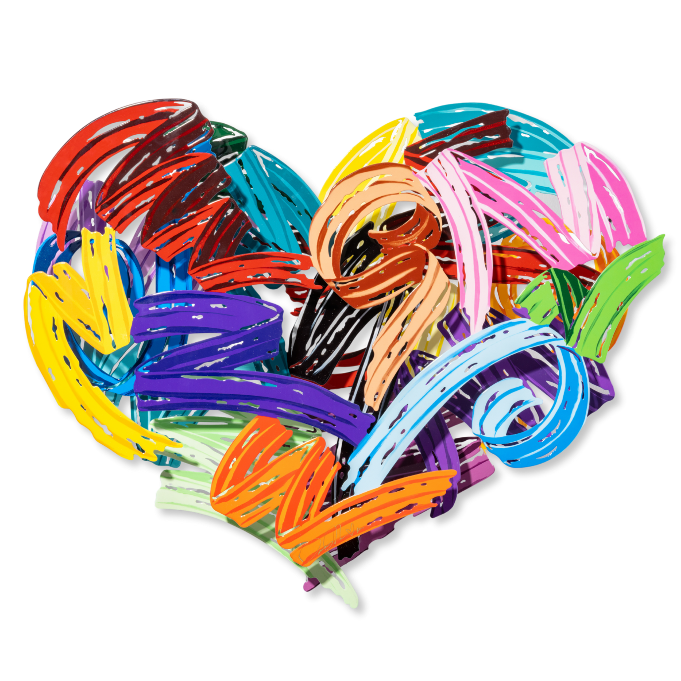 カラフルなLOVEアート 壁掛け用 45年程前のサンディエゴから苦労して持ち帰り Every Stroke Counts – David Kracov
